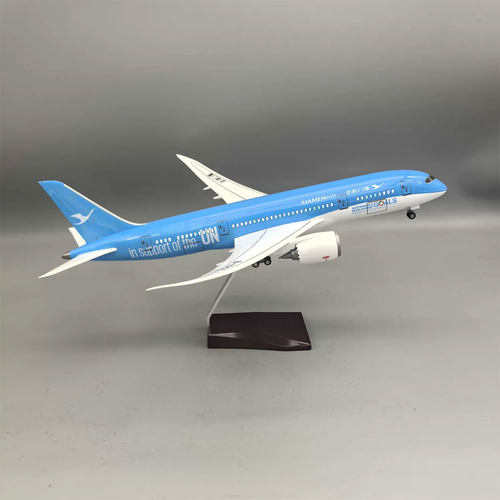厦航B787厦门航空飞机模型787客机联合国梦想号收藏静态摆件礼品