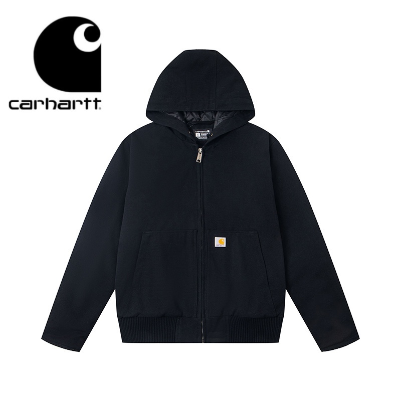 Carhartt WIP卡哈特男女连帽外套拉链洗水棉服美式休闲情侣款上衣