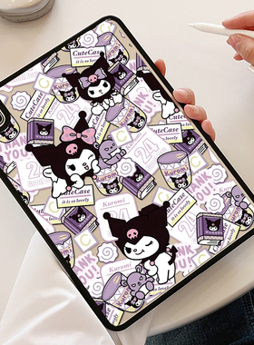 彩绘库洛米适用iPad11保护壳2025年air7/6无盖pro11透明硬壳10代防弯8平板套9代10.2寸可磁吸笔air2卡通mini7