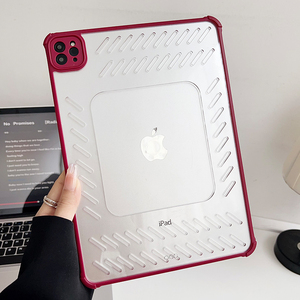 2025新款ipad11保护套镂空散热air6/7苹果平板8九10代无边框透明4五代防摔10.2寸防弯mini7防滑硬壳pro11适用