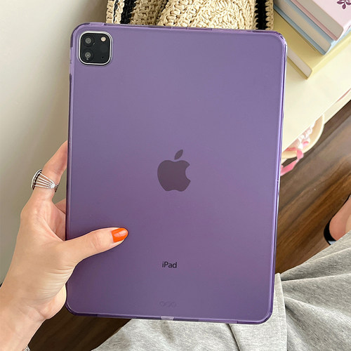 个性紫色ipad10磨砂壳2025苹果ipad11保护套A16透明air13全包后盖A2696防摔第十代10.9寸2024Pro11防弯8轻薄9