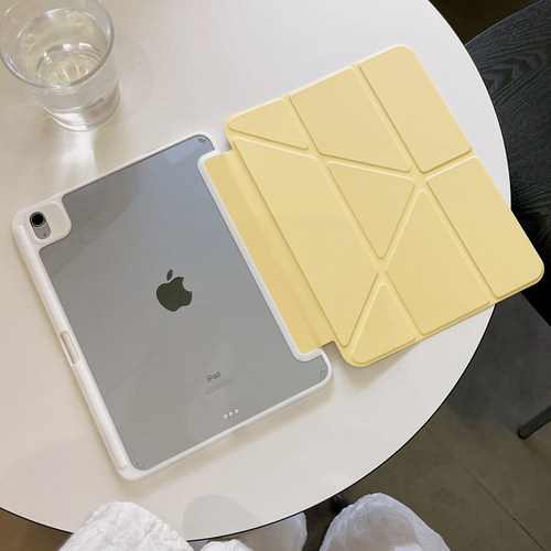 3+Y折iPad11保护壳带笔槽2025款air7/6/5平板壳mini7透明亚克力AIR13第九8代7防弯10.2防摔air3适用pro10.5寸