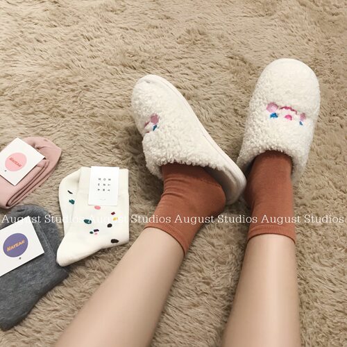 春季简约风百搭学生莫兰迪短筒袜