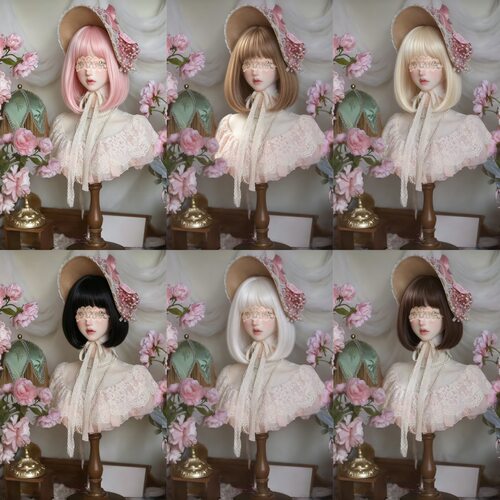 BJD/SD娃娃假发3分4分6分公仔假