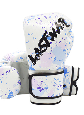 lastwar泼墨拳套女散打训练专业拳击手套成人泰拳搏击8oz10oz12oz