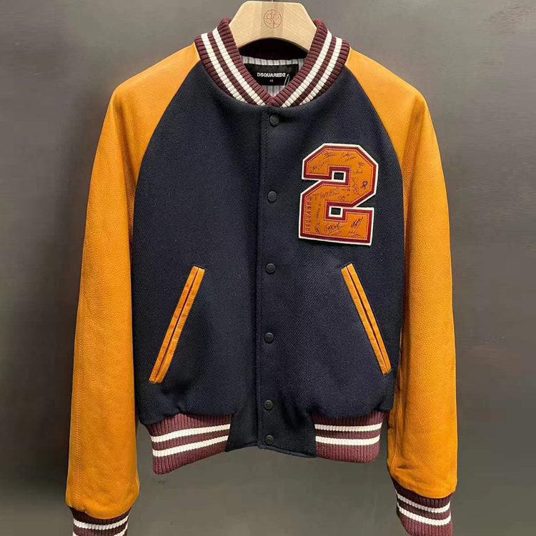 Dsquared2立领秋冬标准刺绣数字