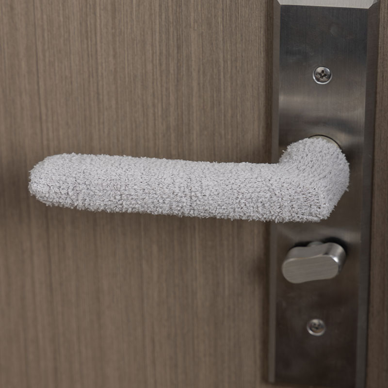 针织防撞防冻手温暖门把手套硅胶防滑脱入户门金属门把保护套