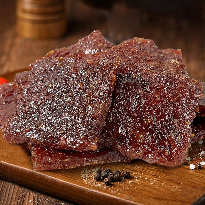 潮汕特产牛肉脯单独小包装原切小吃零食送礼碳烤牛肉干牛肉铺散装