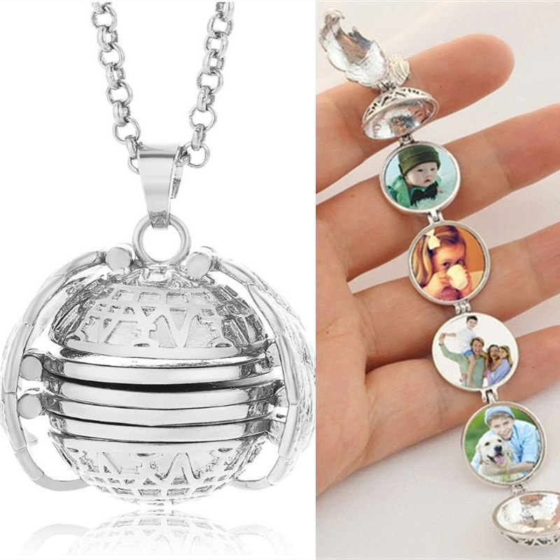 多层天使之翼翅膀精油可打开吊坠