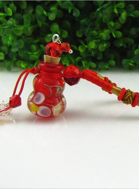 香薰项链琉璃小瓶子挂件葫芦吊坠
