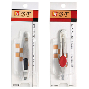 平口修眉镊子 眉夹 眉钳 眉剪 拔毛钳 拔胡子Tweezer