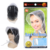 GD同款 Bonnet出口原单 雨帽PE雨帽可反复使用透明雨帽Rain&Wind