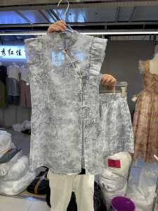 新中式旗袍国风短裤两件套女夏季新款复古高级感旗袍裙显瘦两件套