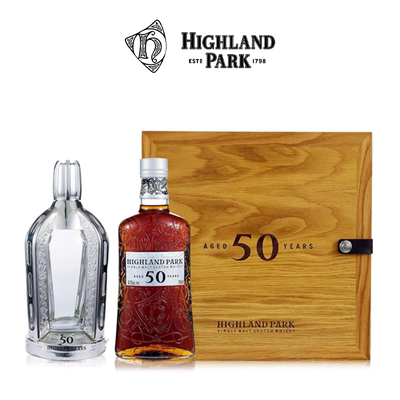 苏格兰高地区Highland Park 高原骑士50年单一麦芽威士忌收藏洋酒