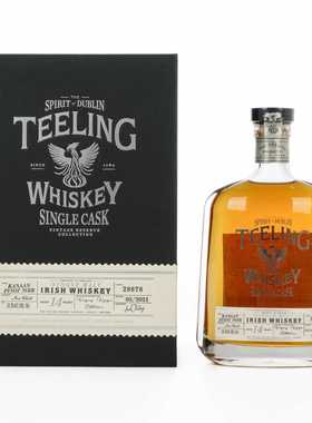Teeling 帝霖14年2007-2021单桶爱尔兰单一麦芽威士忌洋酒烈酒