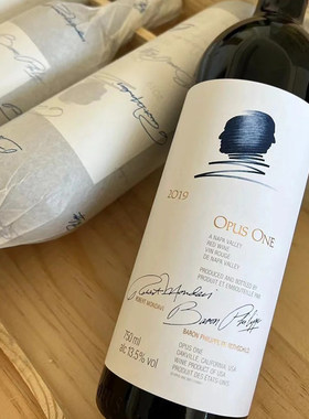 作品一号红酒美国Opus One干红葡萄酒纳帕Napa Valley 18 19年