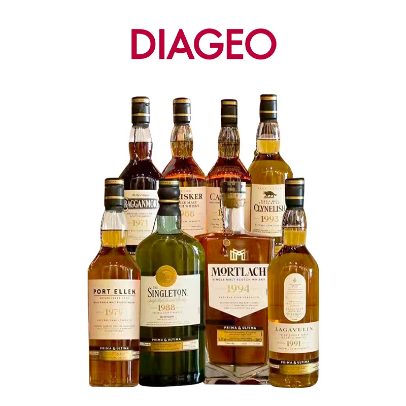 帝亚吉欧PU第一版珍藏限量苏格兰威士忌正品洋酒700ml*8瓶