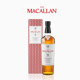 THE MACALLAN麦卡伦 15年双雪莉桶 单一麦芽苏格兰威士忌 700ml
