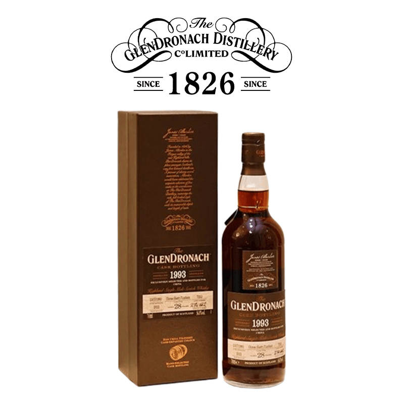 格兰多纳1993/28年oloroso雪莉苏格兰单一麦芽威士忌洋酒礼盒