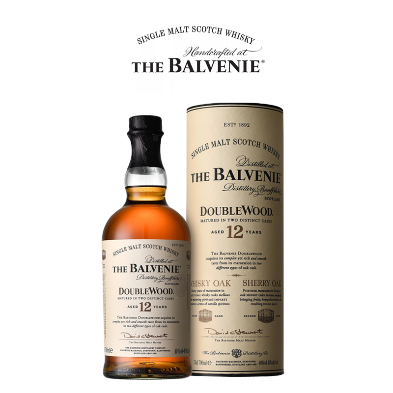 【国行】Balvenie百富12年双桶单一麦芽苏格兰威士忌边水往事洋酒