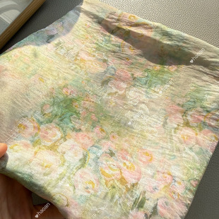 春夏法式复古小碎花面料 文艺田园风连衣裙女装童装布料手工DIY