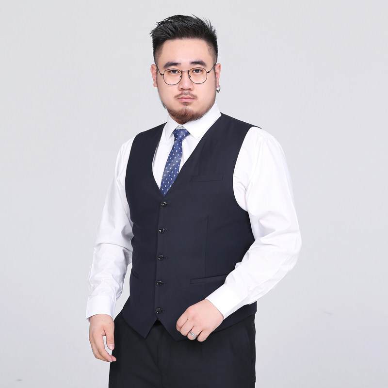 M-10XL男士马甲绅士西服马甲背心加肥大码伴郎团马夹181P65图片