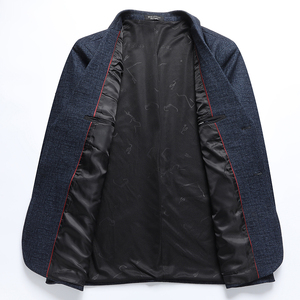 2XL-8XL春装新款大码西服毛料休闲小西服外套胖哥上衣2368P165图片