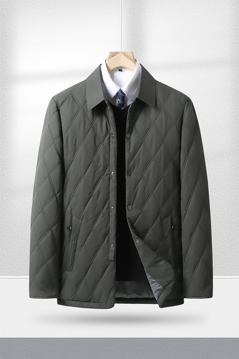 XL-8XL秋冬季加大加肥男士翻领休闲薄款棉衣外套8377P105-110,男装棉衣,星座802