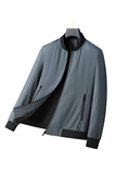 L-8XL竖条纹秋装新款中老年男士夹克衫爸爸外套上衣2072P70，男装夹克，星座802