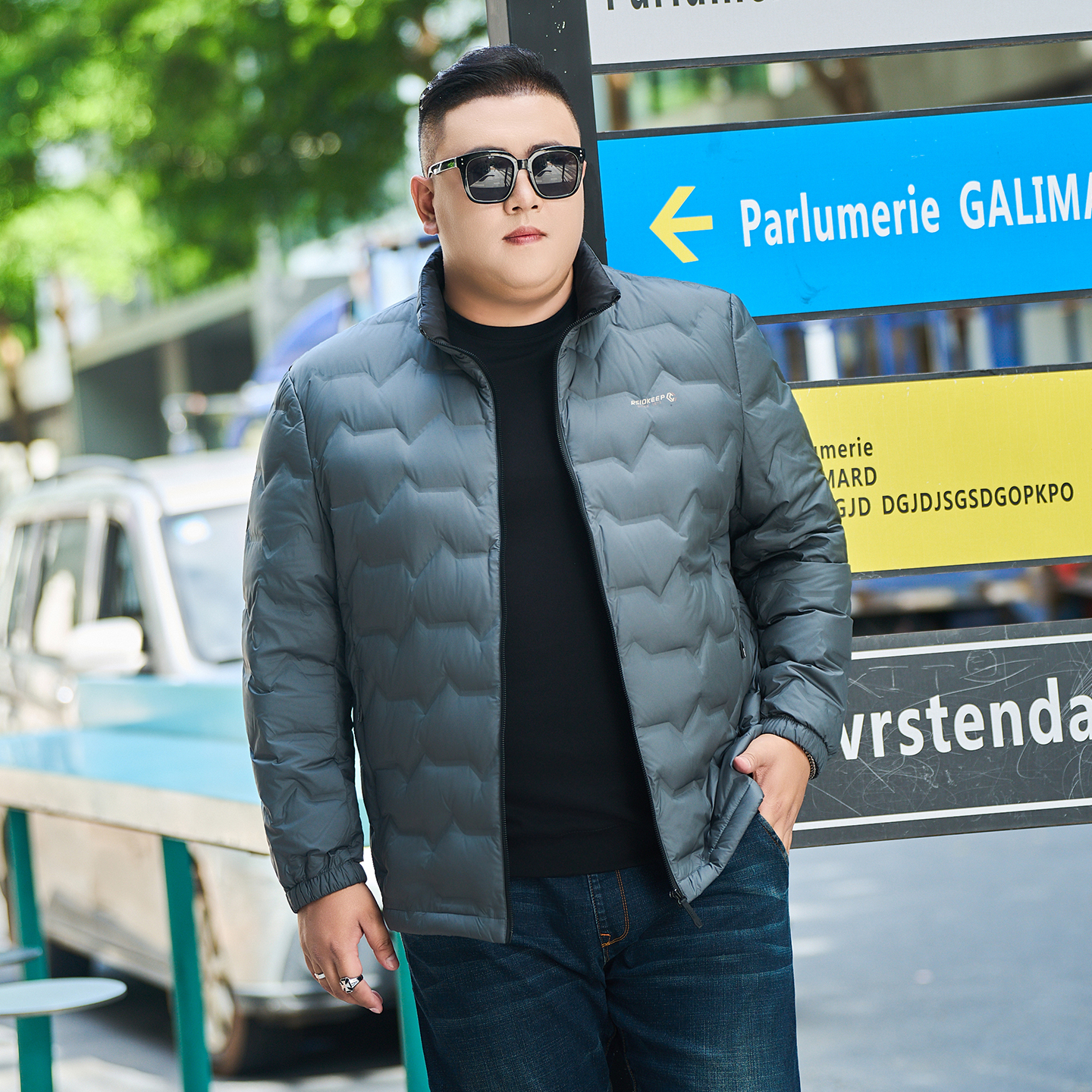 4XL-8XL大码男装羽绒服男士羽绒衣外套保暖轻便外套上衣2506P190，男装羽绒服，星座802