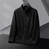 8XL大码开衫摇粒绒夹克外套男士秋冬宽松加绒保暖立领上衣265P70，男装夹克，星座802