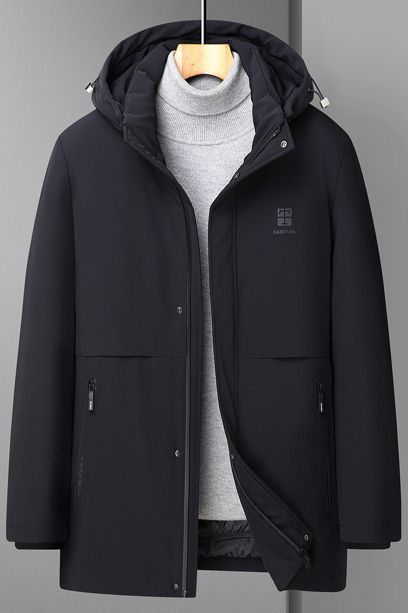 L-7XL内胆可脱卸羽绒衣90%绒中长款羽绒服加肥加大码2259-P255,男装羽绒服,星座802
