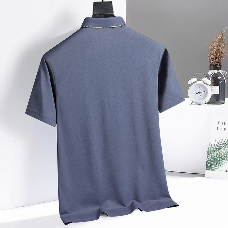 3XL-7XL珠地棉男士polo衫短袖商务休闲翻领保罗衫夏3306P58,男装Polo衫,星座802