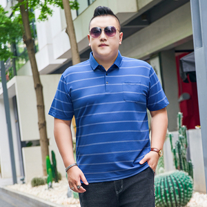 3XL-7XL男士条纹polo衫短袖有口袋翻领保罗衫加肥加大9805P58图片 3XL-7XL男士条纹polo衫短袖有口袋翻领保罗衫加肥加大9805P58图片
