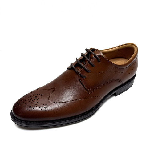 断码清仓专柜正品莱尔斯丹男鞋布洛克雕花牛皮商务男士皮鞋01060