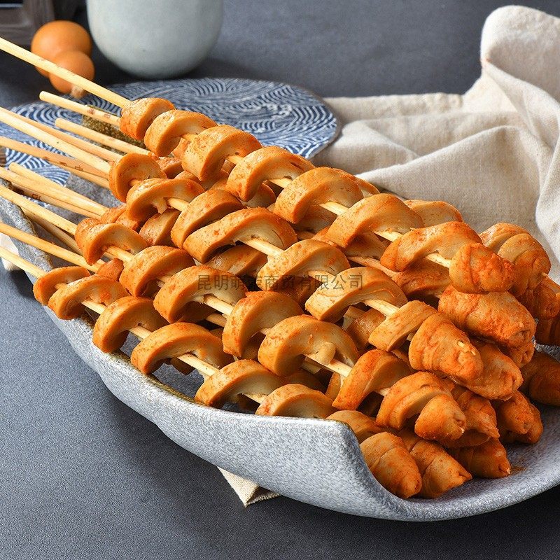 麦多多烧烤面筋串1000g20串 烧烤小吃烤面筋麻辣烫每串50-55克