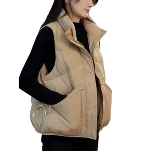 美拉德棉马甲 棉坎肩棉马甲宽松百搭小个子秋冬季 2024春季 流行爆款