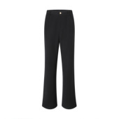 DaeeWooo微喇马吉拉ins风出街百搭高级感微喇叭休闲神裤 黑色西裤