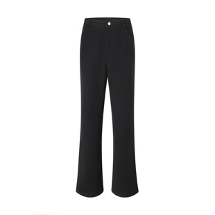 DaeeWooo微喇马吉拉ins风出街百搭高级感微喇叭休闲神裤 黑色西裤