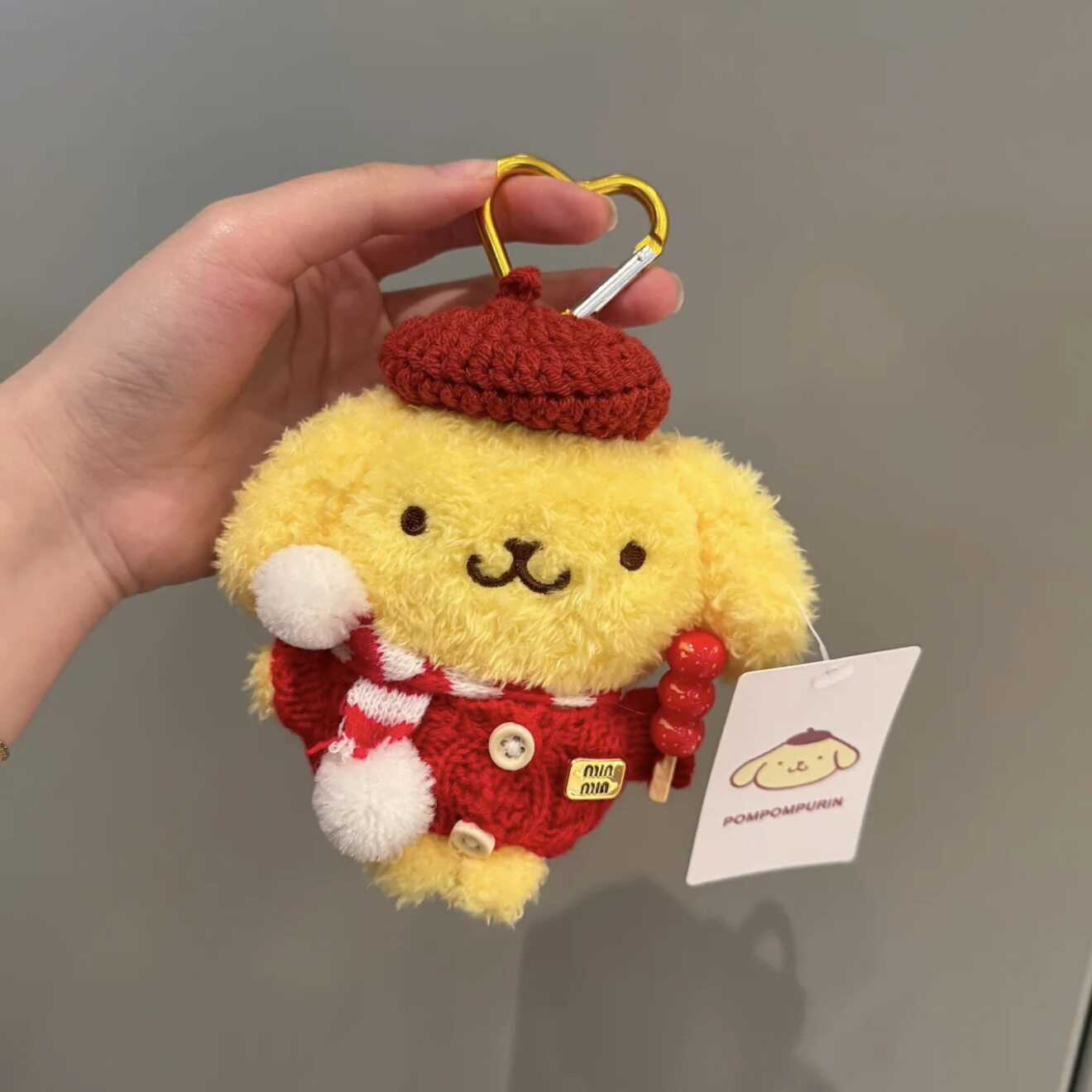 正版新年限定玉桂狗布丁狗毛绒公仔挂件糖葫芦玩偶钥匙扣挂饰礼物