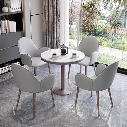 商务接待小圆桌洽谈办公谈单桌椅