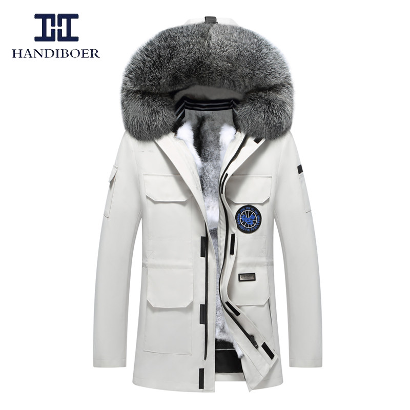 白貂内胆狐狸毛领连帽皮草派克服