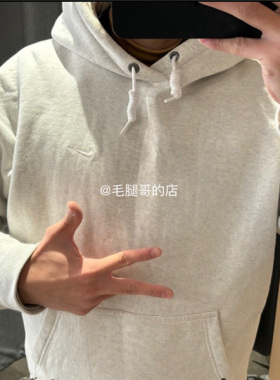 NIKE SOLO LOGO刺绣复古简约加绒运动宽松休闲连帽卫衣DX1356-051