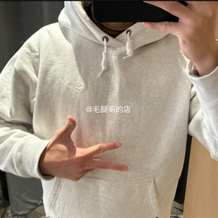 NIKE SOLO LOGO刺绣复古简约加绒运动宽松休闲连帽卫衣DX1356-051