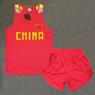 专业中国队男女田径服套装体育生训练服体考背心运动服跑步比赛服