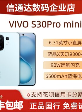 vivo S30 Pro mini超小轻薄直屏天玑9300+拍照手机s30promini