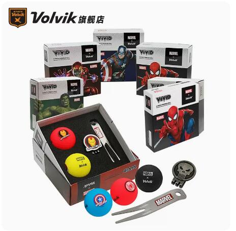 哑光三层彩球2球+1M+果岭叉