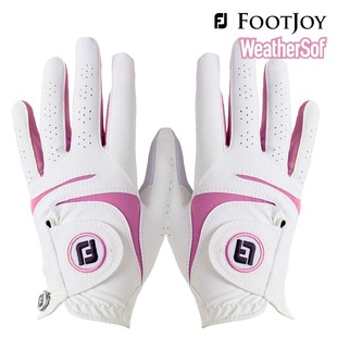 Footjoy WeatherSof高尔夫手套golf女士皮+革双手一双 颜色随机
