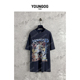 Saint 潮牌美式 Michael YOG 海贼王 街头男女同款 宽松短T恤