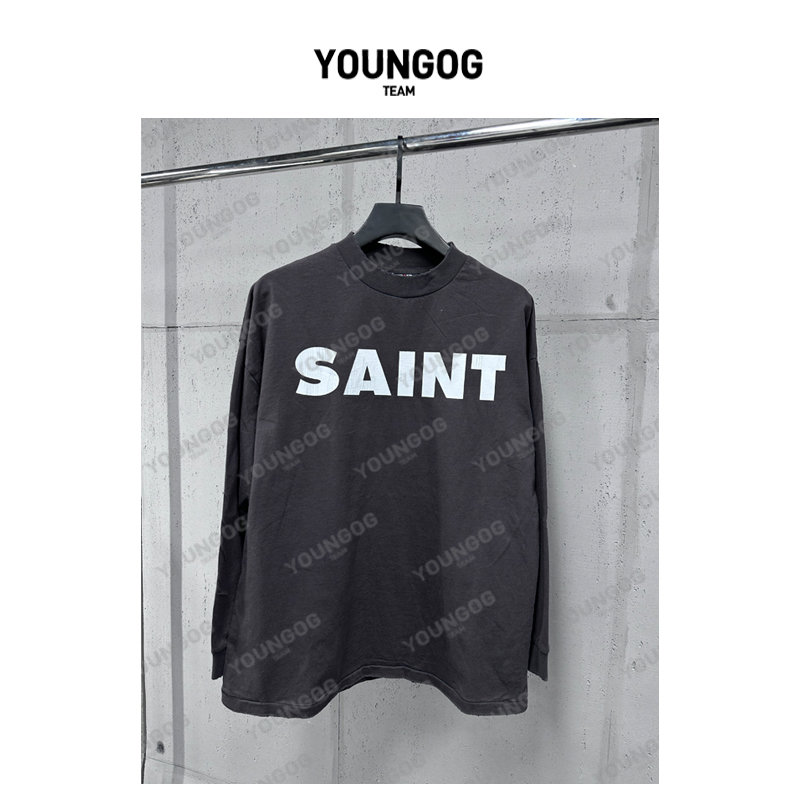 简约宽松男女同款休闲T恤长袖